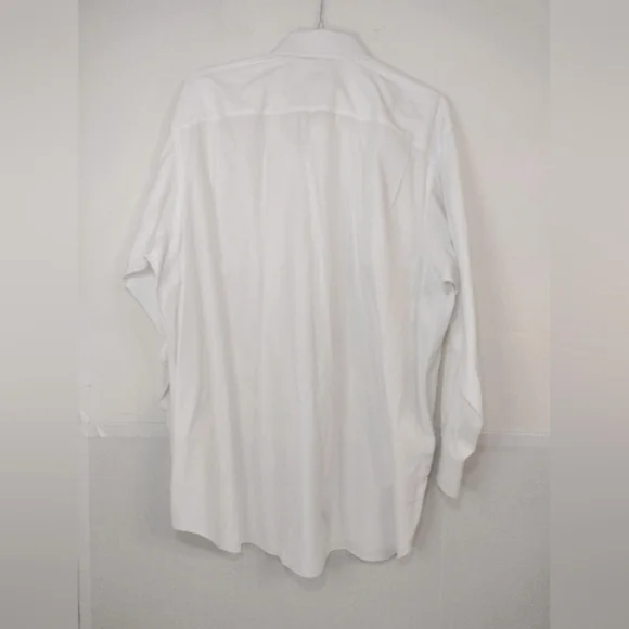 CULWELL & SON Men's White Long Sleeve Dress Shirt  18 - Picture 2 of 13